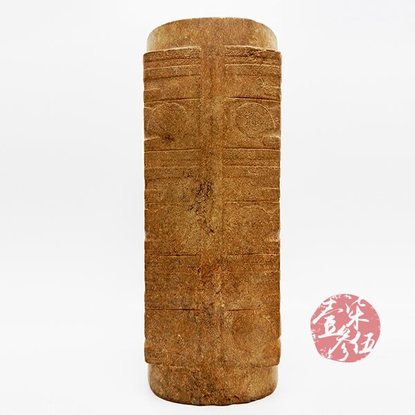 良渚文化中期 高身琮(6節) 良渚文化中期 高身琮(6節)