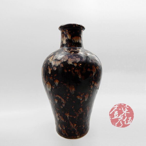 南宋 玳瑁釉梅瓶吉州窯 南宋 玳瑁釉梅瓶吉州窯